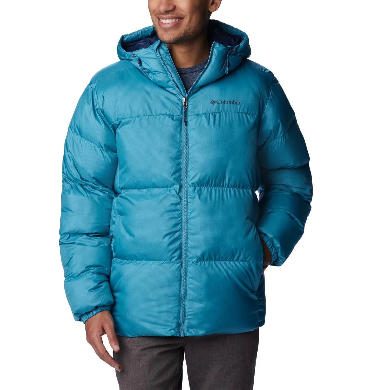 Men's Puffect Hooded Jacket, Shasta, 2X - Water-Resistant, Thermarator Insulation, Columbia