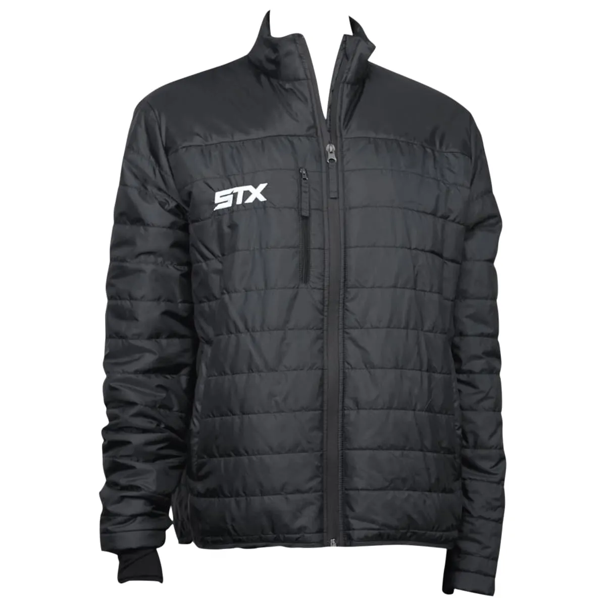 Men's Small STX Athletic Team Puffer Jacket - Insulated, Waterproof Zippers, Adjustable Cuff