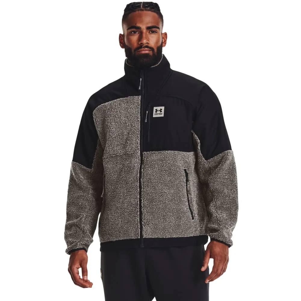 Men's Small Under Armour Mission Boucle Swacket - Ultra-Soft, Water-Resistant, Comfortable Design