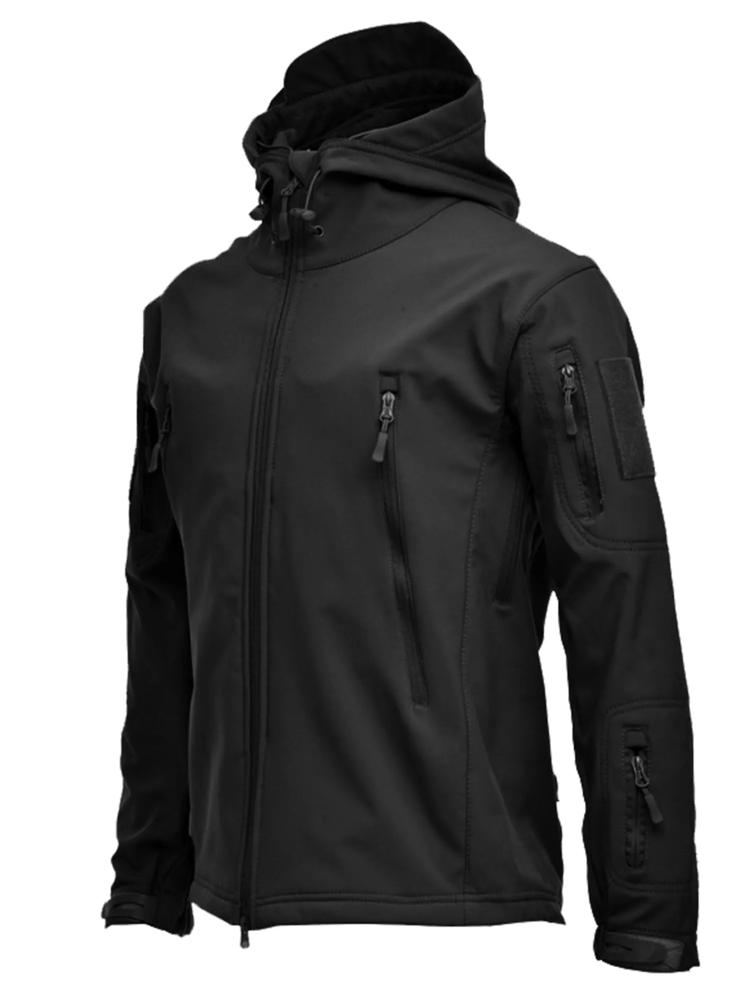 Men's Special Ops Tactical Jacket Small Water-Resistant Softshell Fleece for Hiking & Military