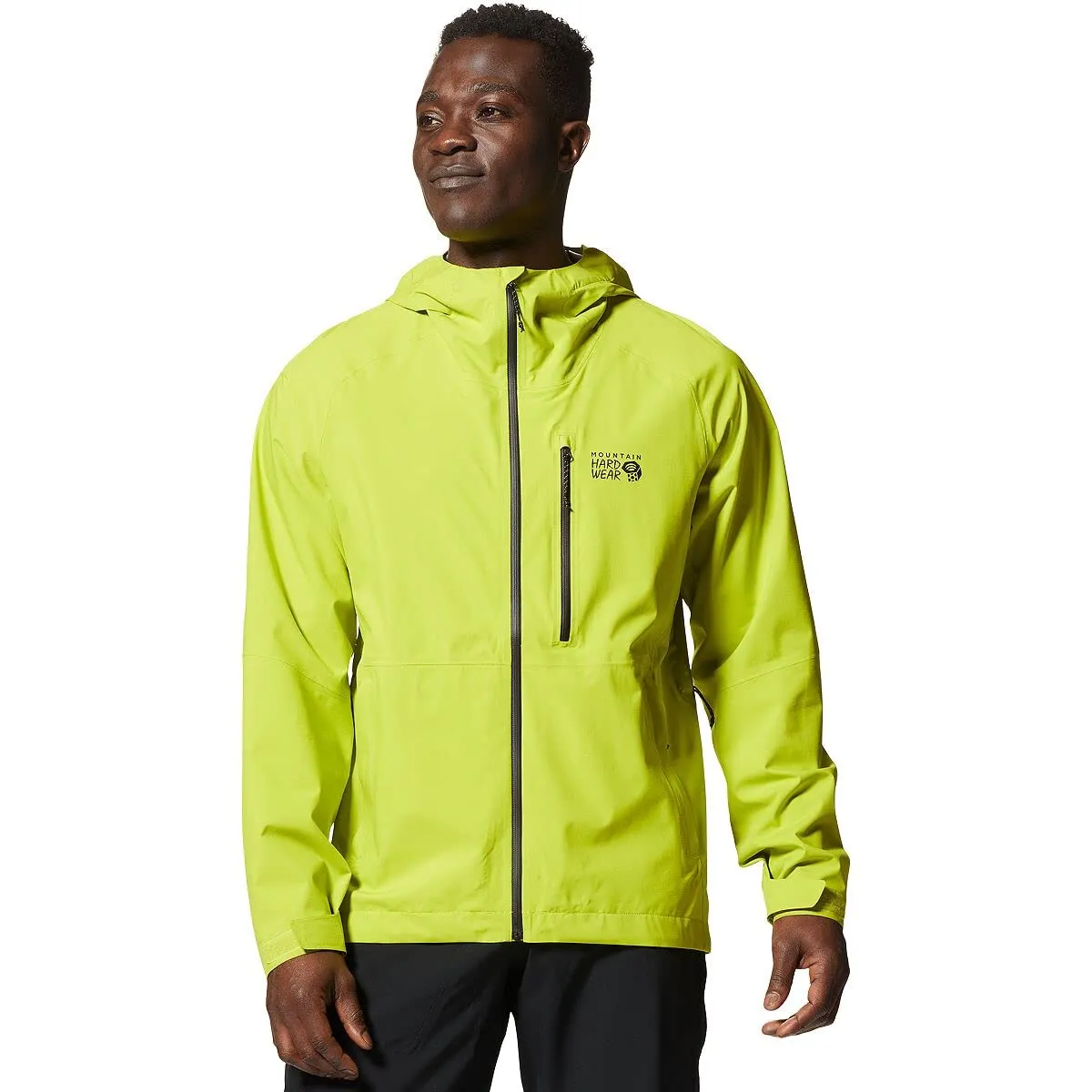 Men's Stretch Ozonic Jacket, Fern Glow, Large - Eco-Friendly, Breathable, 2.5-Layer Design