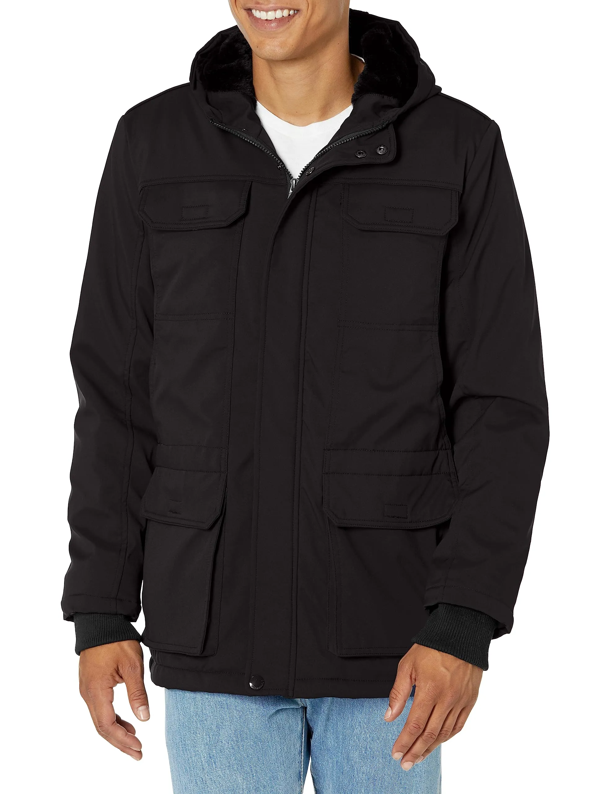 Mens Techno Shell Jacket by URBAN REPUBLIC - Small, Stylish, Water-Resistant, Breathable Polyester