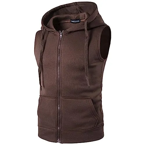 Men's Thick Thermal Winter Jacket XX-Large Hooded Cotton-Padded Casual Soft with Zip Pockets