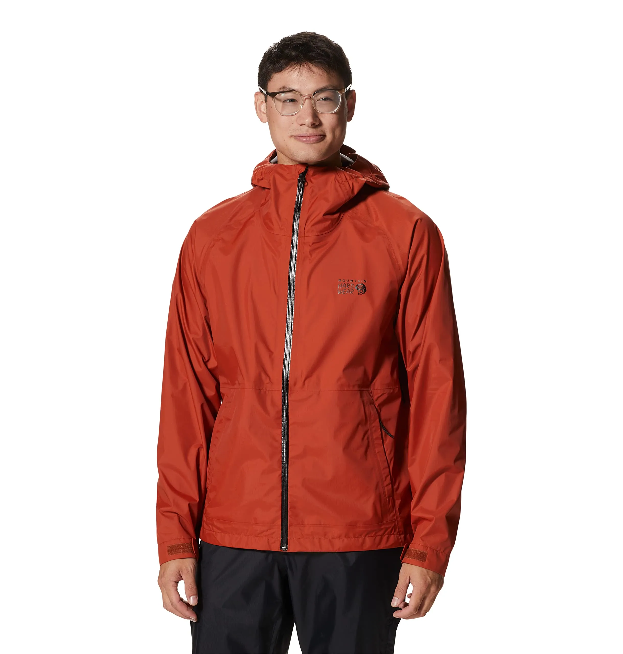 Men's Threshold Jacket - Mountain Hardwear, Small, Waterproof & Breathable, Adjustable Cuffs