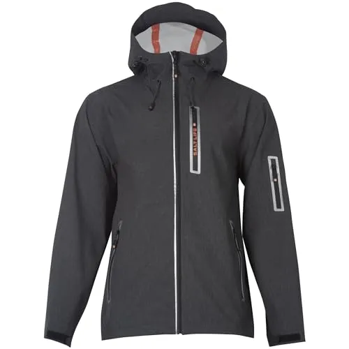 Men's Thunder Jacket Small Black by Salt Life with Waterproof Zippers & Underarm Ventilation