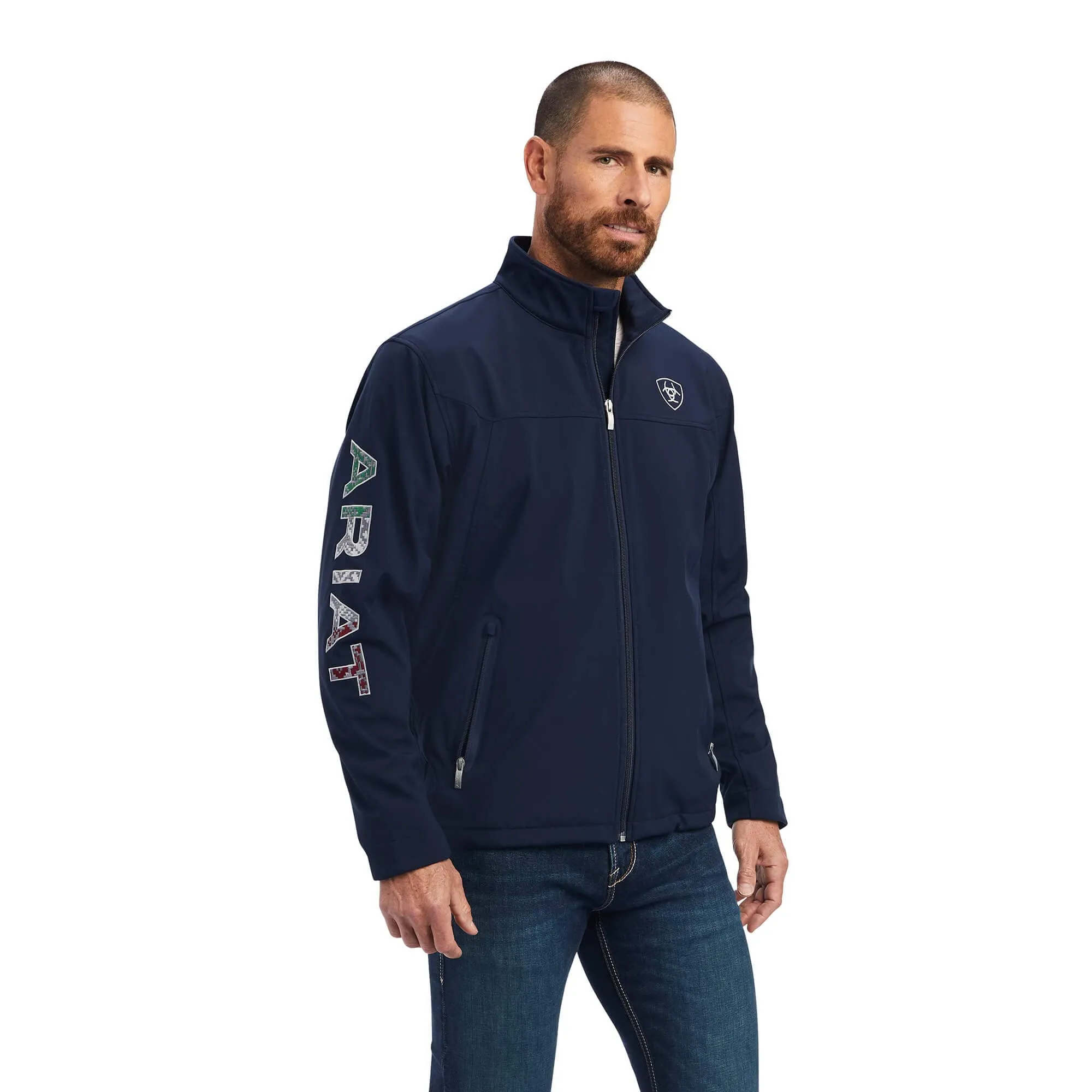 Mens Thunderbird Team Softshell Jacket X-Small by ARIAT - Water-Resistant, Breathable, EcoDry Finish