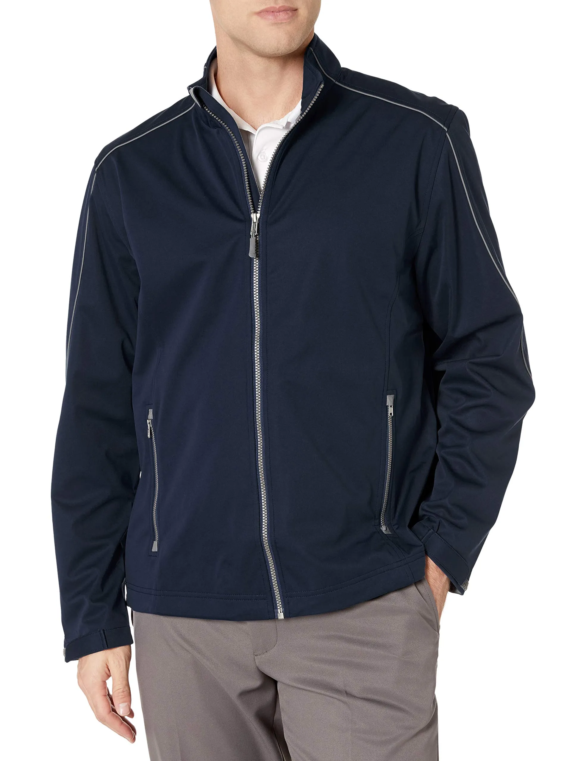 Men's Weather Resistant Midweight Softshell Jacket - Small - Cutter & Buck