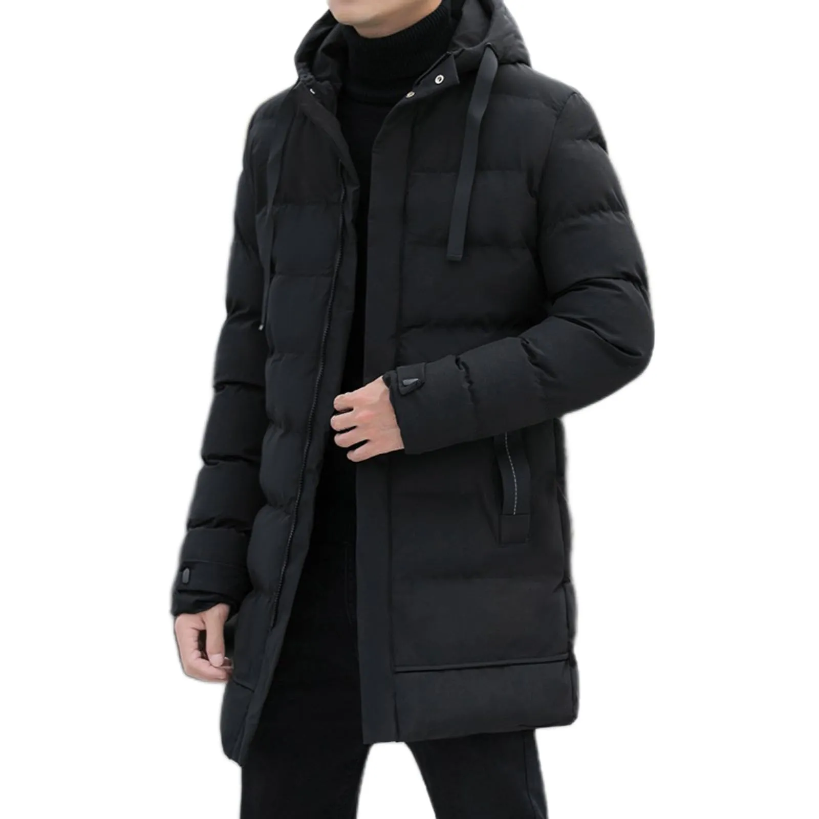 Men's Winter Jacket Thickened Warm Puffer Jacket, M-5XL, Waterproof Casual Fashion