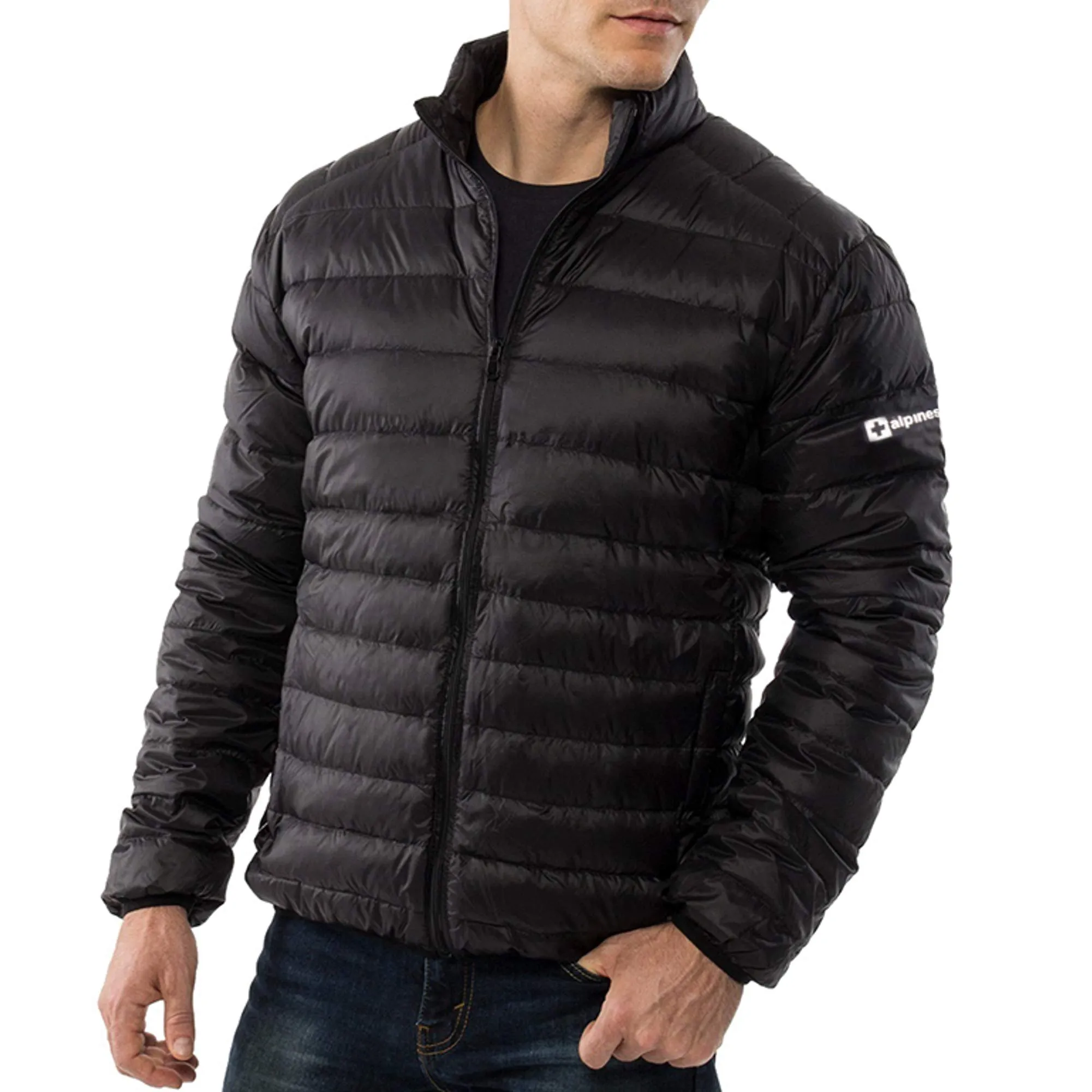 Niko Mens Down Alternative Jacket Puffer Coat Small - Lightweight Insulation & Water Resistant