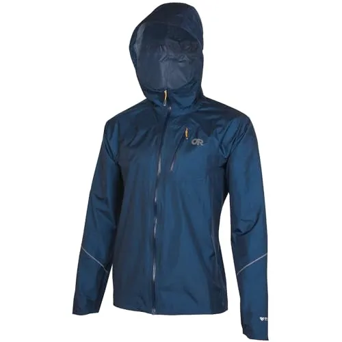 Outdoor Research Men's Helium Rain Jacket Cenote X-Large - Lightweight, Breathable, Stylish