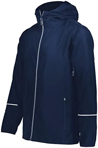 Packable Full Zip Jacket S NAVY - Lightweight, Water-Resistant Sportswear by Holloway