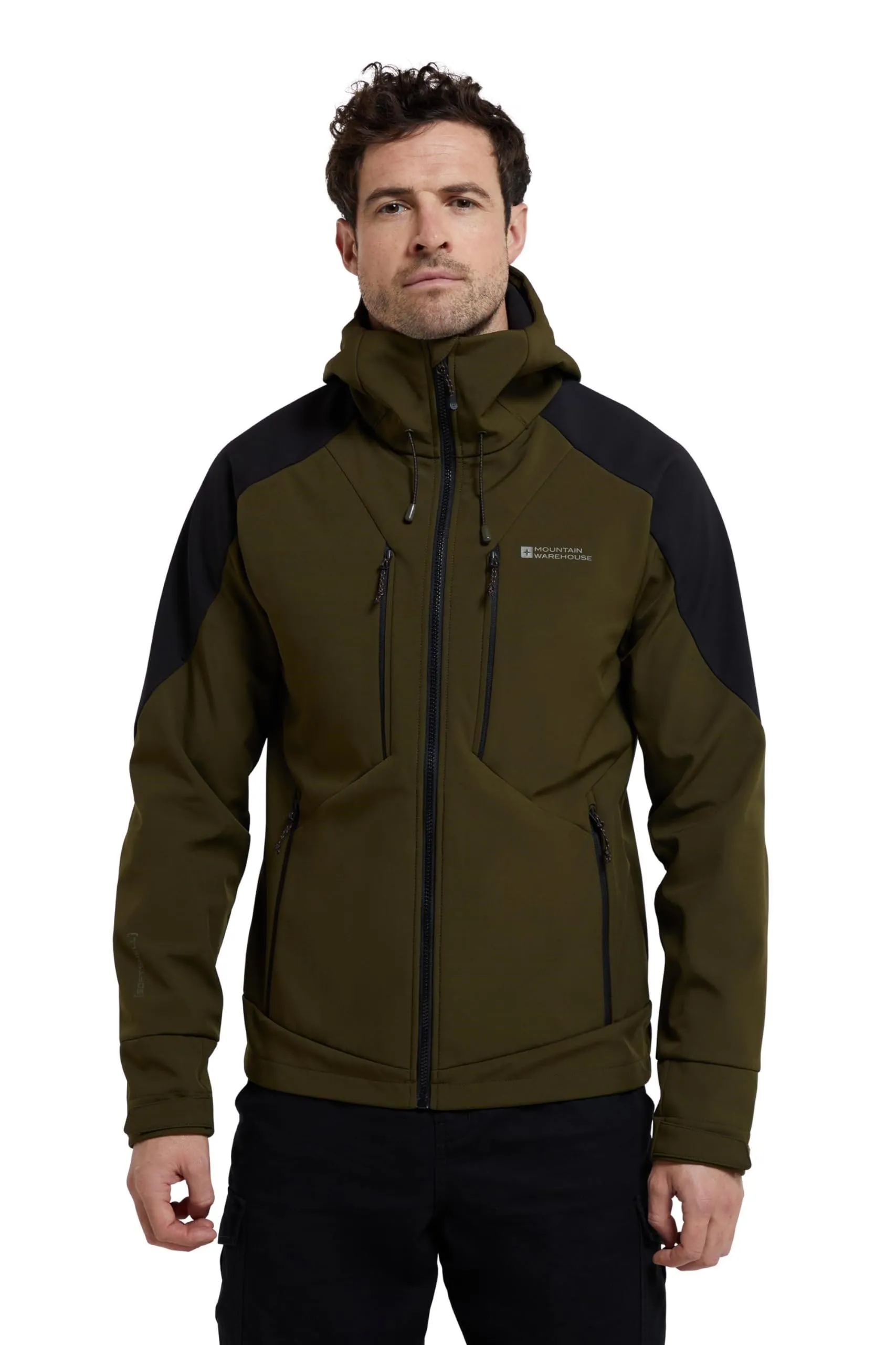 Recycled Radius Mens Softshell Jacket - X-Small, Windproof, Water-Resistant, Lots of Pockets