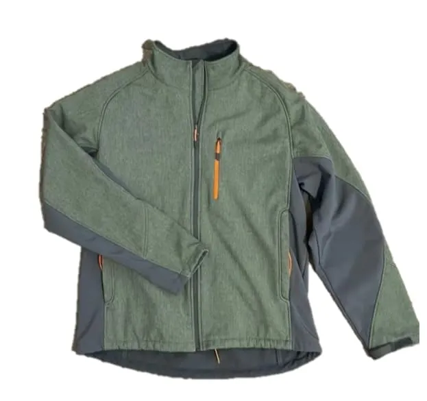 Signature Men's Softshell Jacket Medium Cypress Heather - Water Resistant, Wind Resistant, Stylish