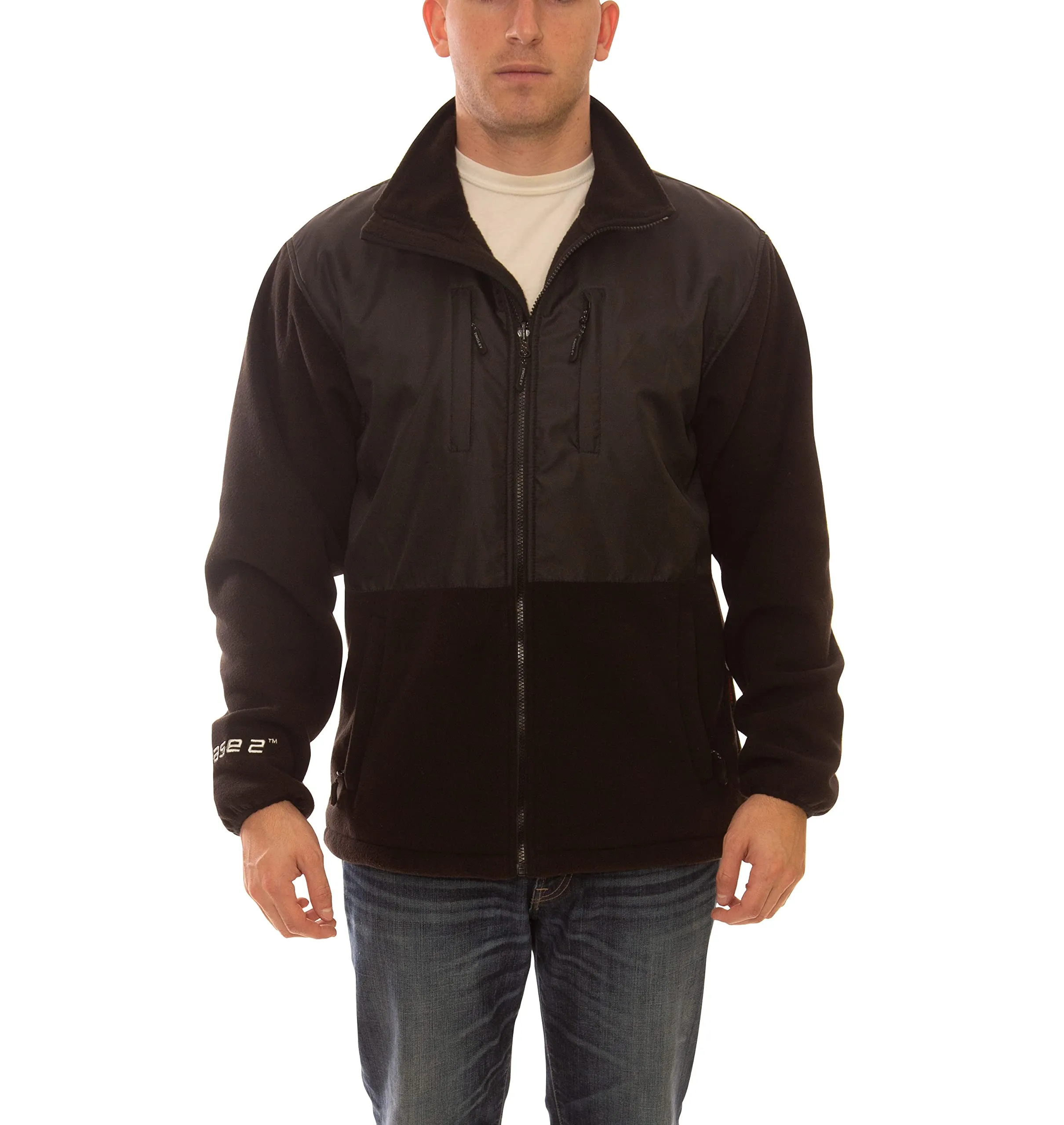 Standard Phase 2 Heavyweight Fleece Jacket Medium Black Insulating Athletic Design with Pockets