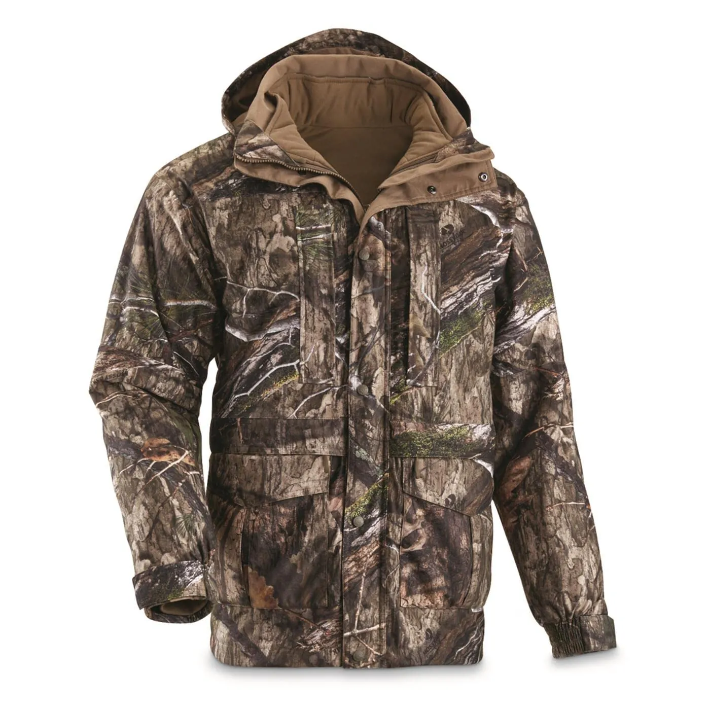 Steadfast 4-in-1 Hunting Jacket Parka, Waterproof Insulated Thinsulate Coat for Men, Medium