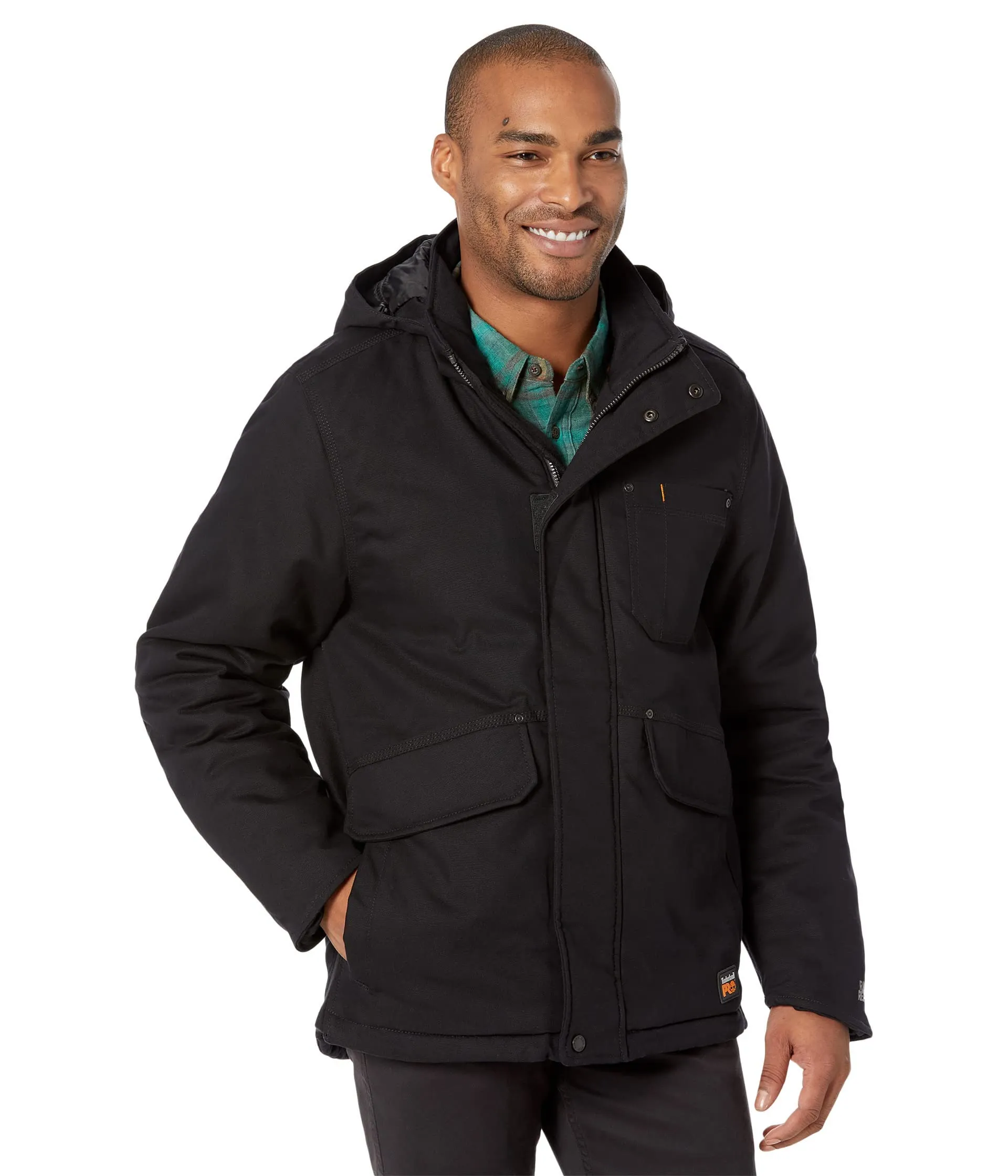 Timberland PRO Men's Ironhide Hooded Insulated Jacket, Small