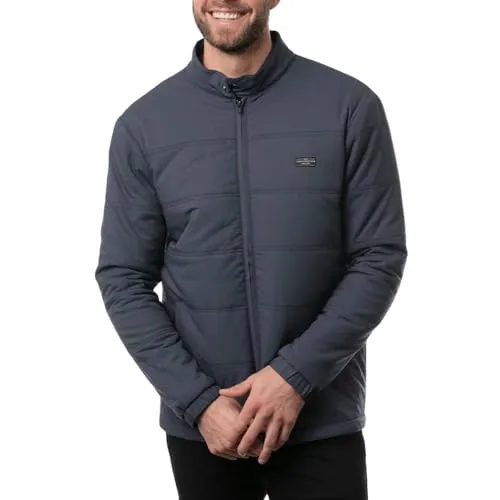 TravisMathew Men's Interlude X-Large Puffer Jacket - Lightweight, Stretchy, Durable with Zipper Closure