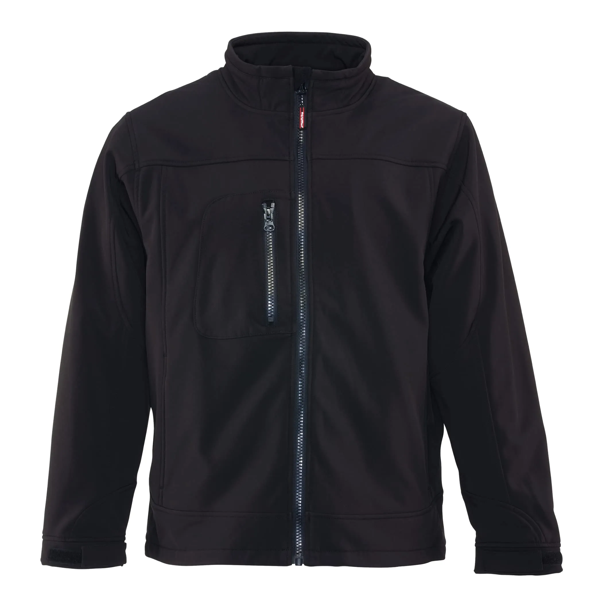 Water-Resistant Insulated Softshell Jacket with Micro-Fleece Lining in Black, Size Small